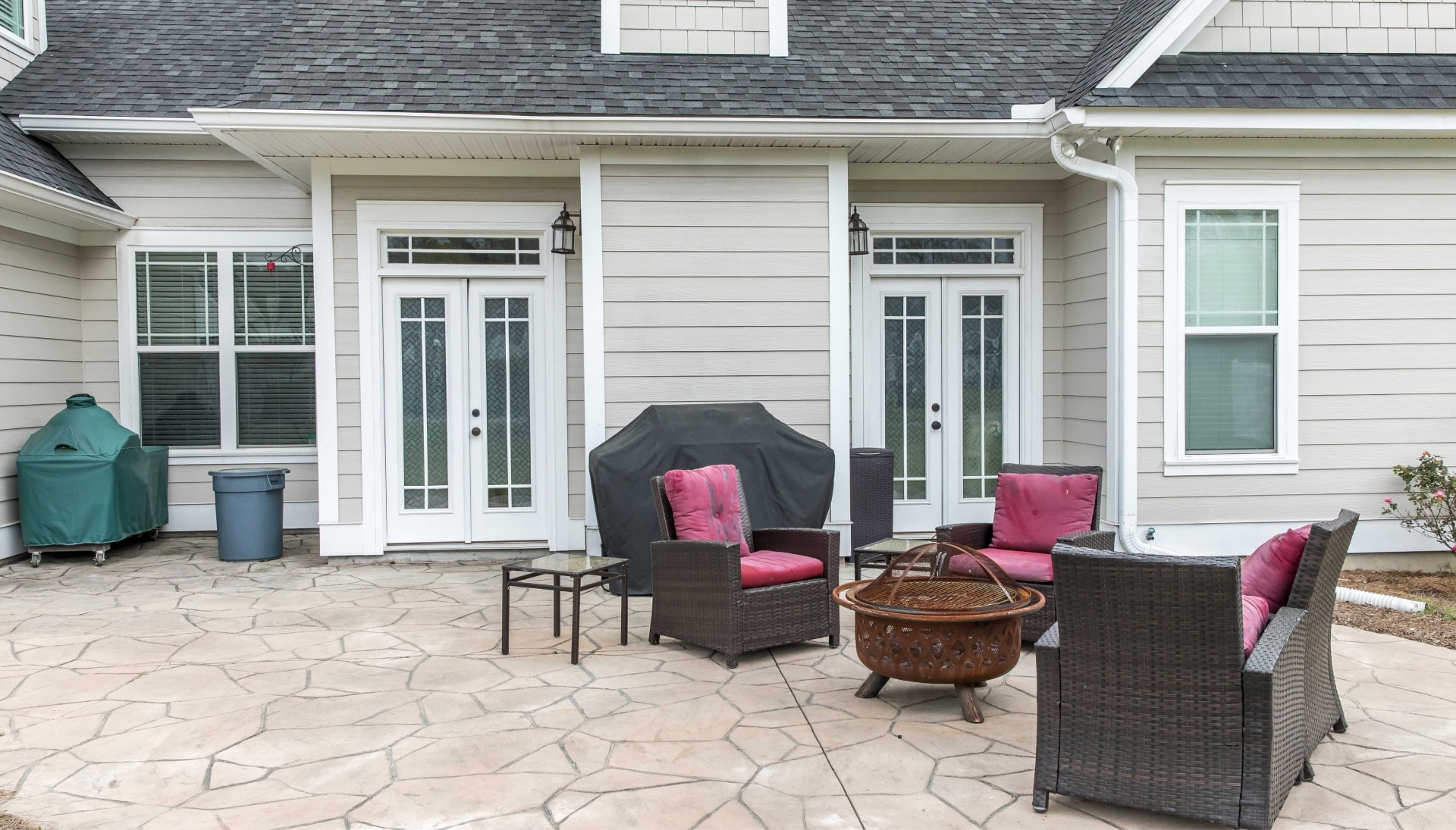 Elevate Your Outdoor Living Space with Stunning Stamped Concrete Patio in Harrisburg, PA - Choose from a Variety of Creative Patterns and Colors to Achieve a Unique and Eye-Catching Look for Your Patio with Long-Lasting Durability and Low-Maintenance.
